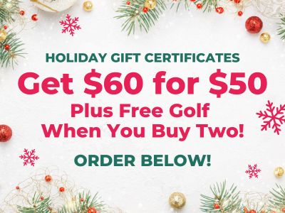 Drugan's Holiday Gift Certificates - Holiday Special - $60 for $50
