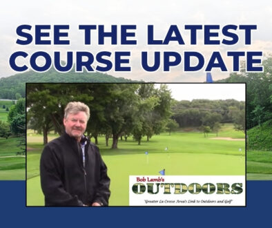 Video screenshot of Mike Drugan discussing the beginning of the latest course updates at Drugan's Castle Mound.