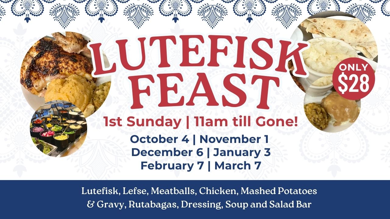 Drugan’s Castle Mound Lutefisk Feast Sunday Dates for 2026-2027